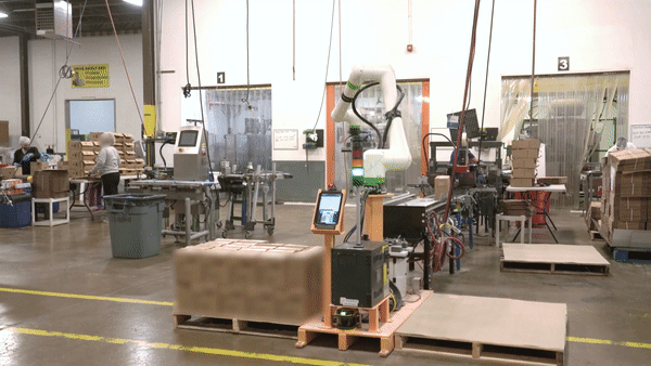 Greenseed Palletizer with FANUC CRX - GIF 2